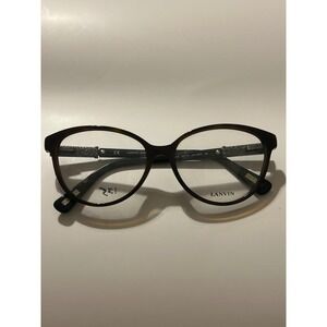 Lanvin Dark Havana Tortoise Cat Eye Optical Frames Glasses Made in Italy